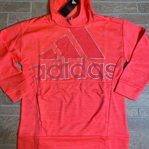 Adidas Bright Pink Kids Hoodie YLG 14 Large NWT